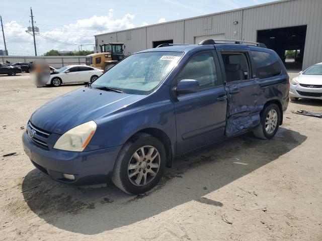 KNDMB233496278245 - 2009 KIA SEDONA EX BLUE photo 1