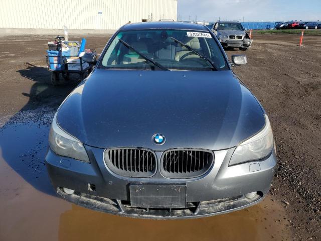 WBANB53527CP03514 - 2007 BMW 550 I GRAY photo 5