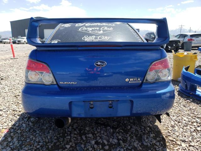 JF1GD79676G502996 - 2006 SUBARU IMPREZA WRX BLUE photo 6