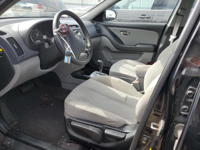 KMHDU4AD5AU108148 - 2010 HYUNDAI ELANTRA BLUE BLACK photo 7