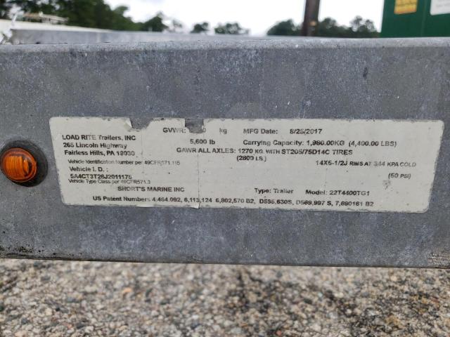 5A4CT3T26J2011175 - 2011 UTILITY TRAILER Boz foto 10