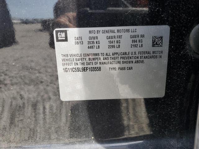 1G11C5SL9EF103558 - 2014 CHEVROLET MALIBU 1LT 黑色 照片 12