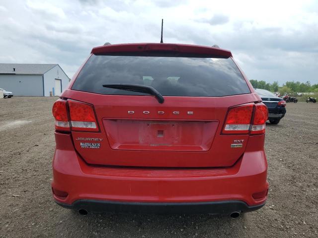 3C4PDCBG6DT721205 - 2013 DODGE JOURNEY SXT RED photo 6