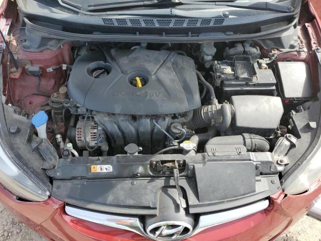 5NPDH4AE8EH475188 - 2014 HYUNDAI ELANTRA SE RED photo 11