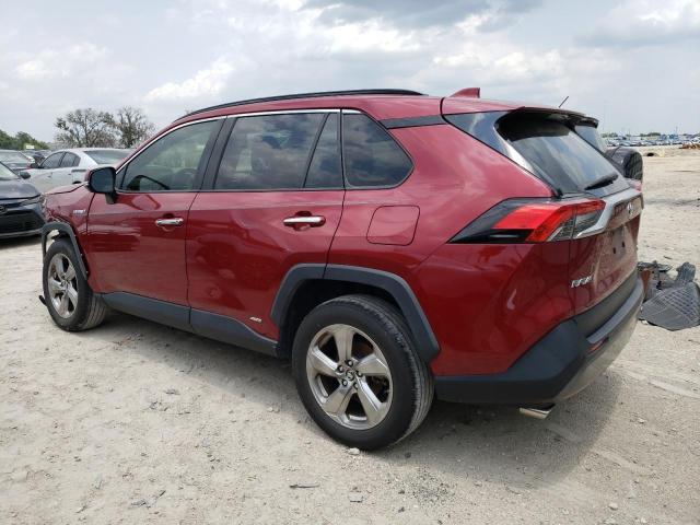 JTMDWRFV2KJ005303 - 2019 TOYOTA RAV4 LIMITED RED photo 2