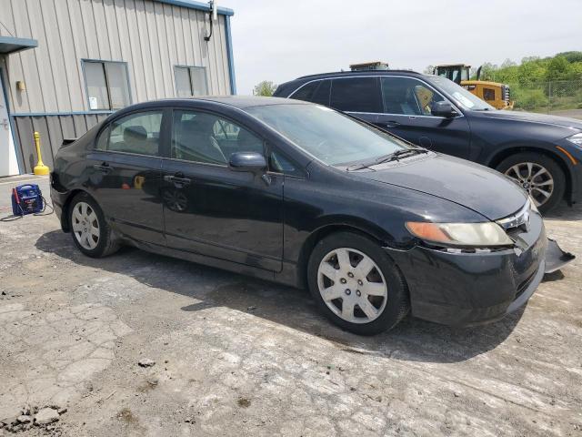 1HGFA16568L077256 - 2008 HONDA CIVIC LX BLACK photo 4