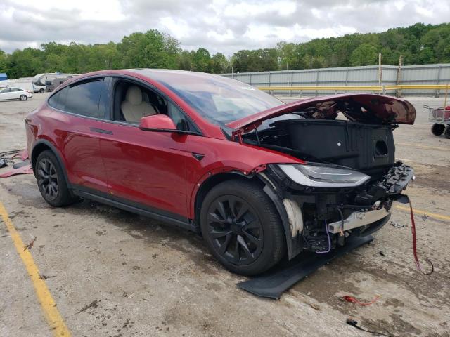 7SAXCBE55PF397158 - 2023 TESLA MODEL X RED photo 4