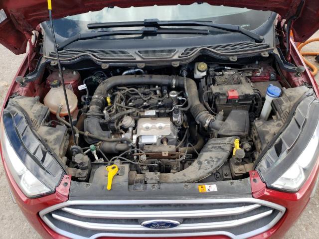 MAJ3S2GE3LC356648 - 2020 FORD ECOSPORT SE BURGUNDY photo 11