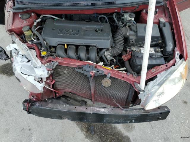 1NXBR32E17Z909033 - 2007 TOYOTA COROLLA CE RED photo 11