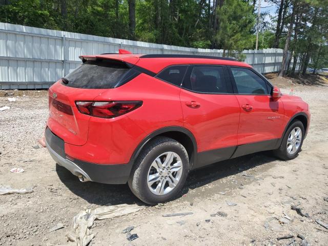 3GNKBCRS1MS526216 - 2021 CHEVROLET BLAZER 2LT RED photo 3