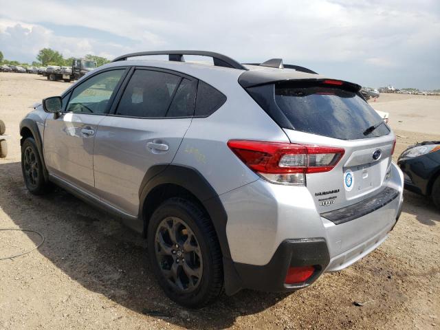 JF2GTHSC9PH221802 - 2023 SUBARU CROSSTREK SPORT SILVER photo 2