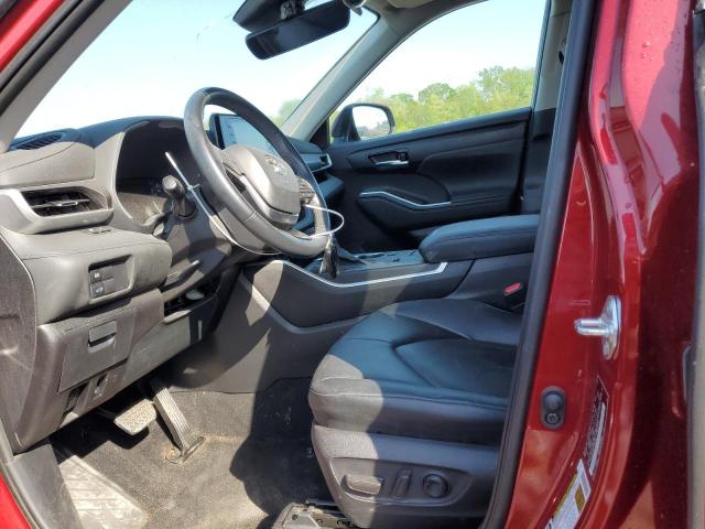 5TDGZRAH2LS026937 - 2020 TOYOTA HIGHLANDER XLE RED photo 7