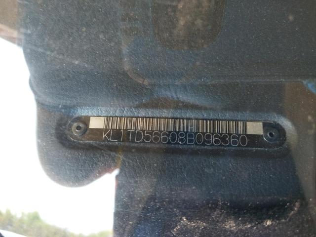 KL1TD56608B096360 - 2008 CHEVROLET AVEO BASE SILVER photo 12