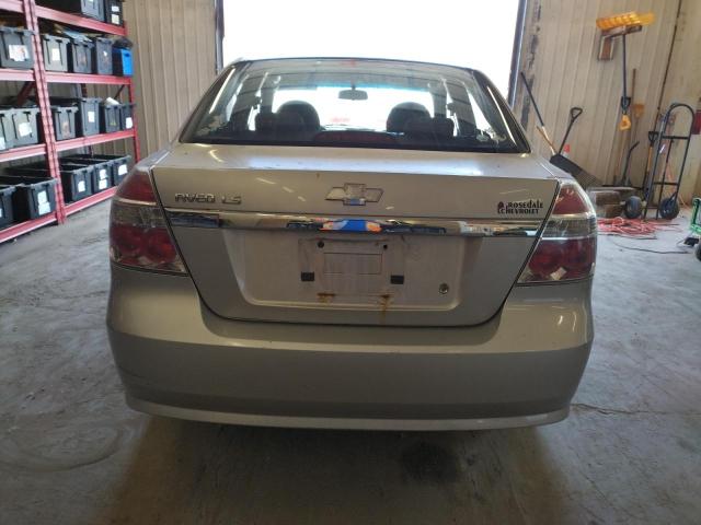 KL1TD56608B096360 - 2008 CHEVROLET AVEO BASE SILVER photo 6