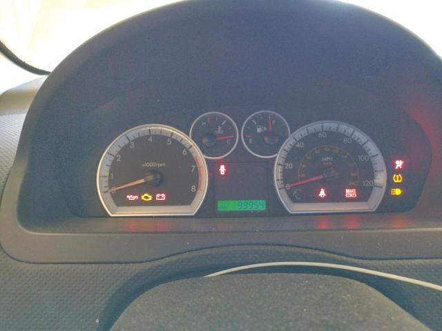 KL1TD56608B096360 - 2008 CHEVROLET AVEO BASE SILVER photo 9