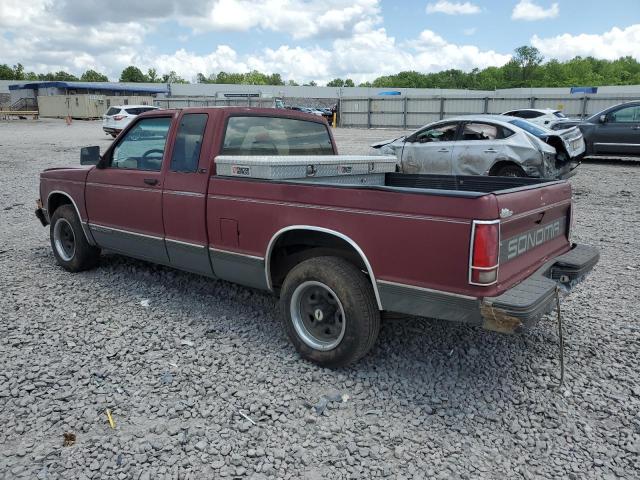 1GTCS19Z0M8527266 - 1991 GMC SONOMA MAROON photo 2