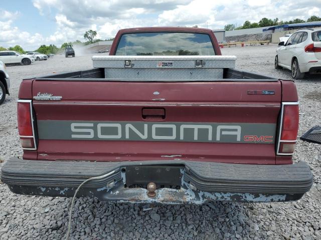 1GTCS19Z0M8527266 - 1991 GMC SONOMA MAROON photo 6