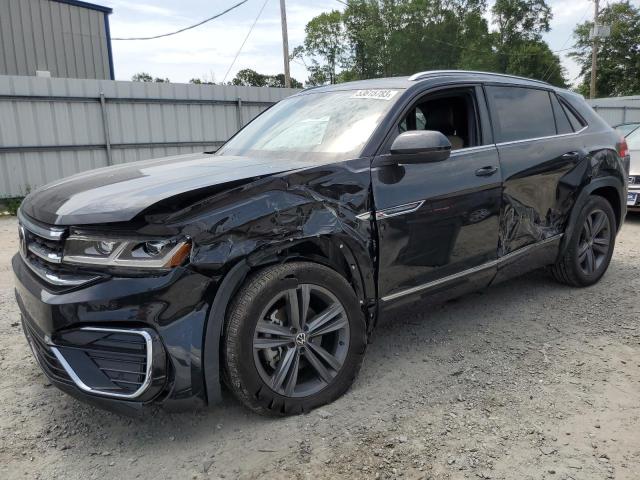 1V2PE2CA3MC229923 - 2021 VOLKSWAGEN ATLAS CROS SE შავი ფოტო 1