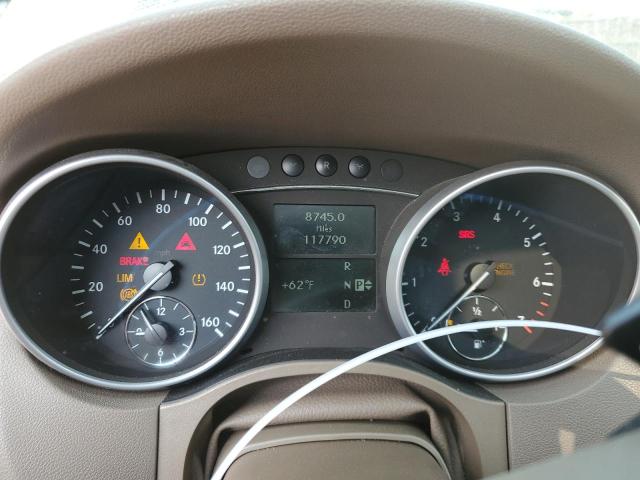 4JGBB8GB8BA694728 - 2011 MERCEDES-BENZ ML 350 4MATIC WHITE photo 9