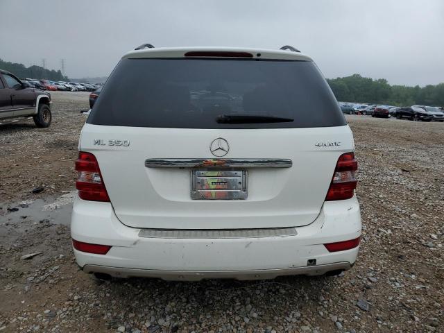 4JGBB8GB3BA691963 - 2011 MERCEDES-BENZ ML 350 4MATIC WHITE photo 6