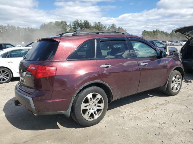 2HNYD28338H501371 - 2008 ACURA MDX TECHNOLOGY BURGUNDY photo 3