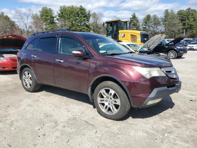 2HNYD28338H501371 - 2008 ACURA MDX TECHNOLOGY BURGUNDY photo 4