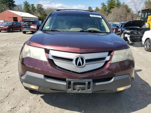 2HNYD28338H501371 - 2008 ACURA MDX TECHNOLOGY BURGUNDY photo 5