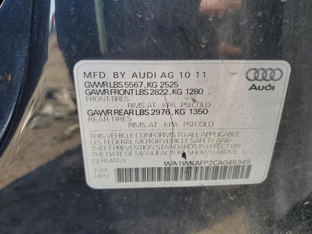WA1WKAFP2CA045349 - 2012 AUDI Q5 PRESTIGE BLUE photo 14