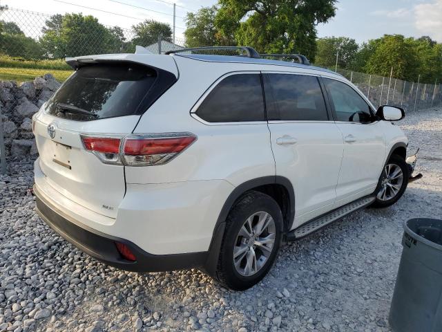 5TDKKRFH6FS107175 - 2015 TOYOTA HIGHLANDER XLE Սպիտակ լուսանկար 3