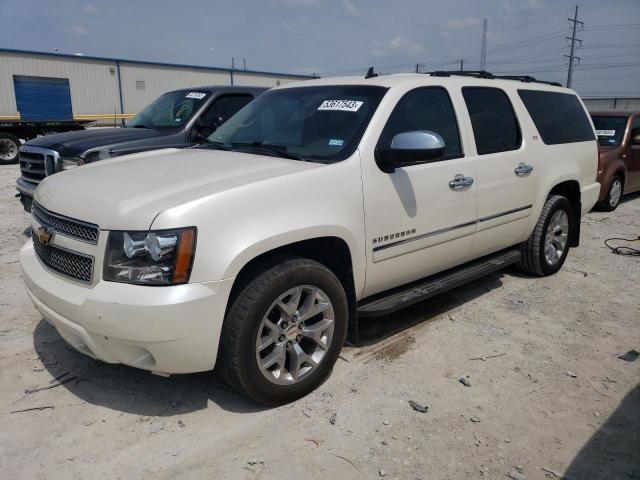 1GNSKKE70DR251484 - 2013 CHEVROLET SUBURBAN K1500 LTZ WHITE photo 1