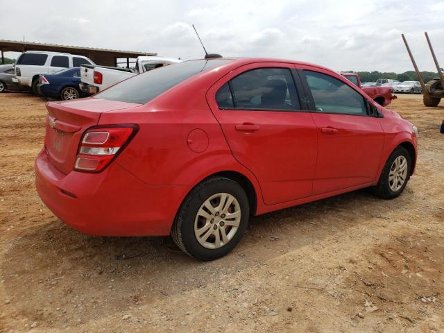 1G1JB5SH2H4174499 - 2017 CHEVROLET SONIC LS RED photo 3