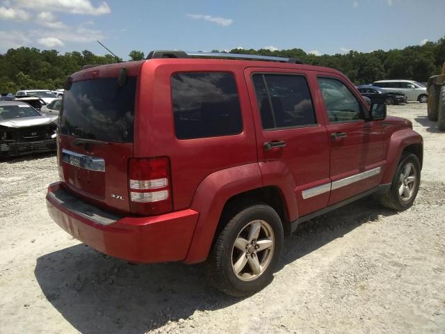 1J8GP58K88W207766 - 2008 JEEP LIBERTY LIMITED RED photo 4