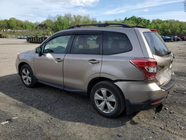 JF2SJADCXFH468023 - 2015 SUBARU FORESTER 2.5I PREMIUM BEIGE photo 2