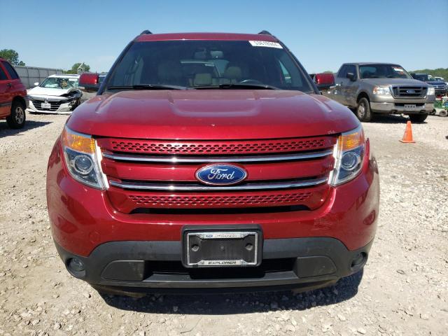 1FM5K8F87EGC47571 - 2014 FORD EXPLORER LIMITED RED photo 5