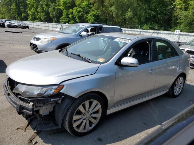 KNAFW4A37D5723388 - 2013 KIA FORTE SX SILVER photo 1