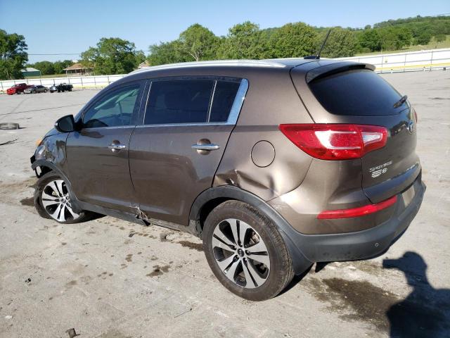 KNDPC3A22D7487643 - 2013 KIA SPORTAGE EX BROWN photo 2