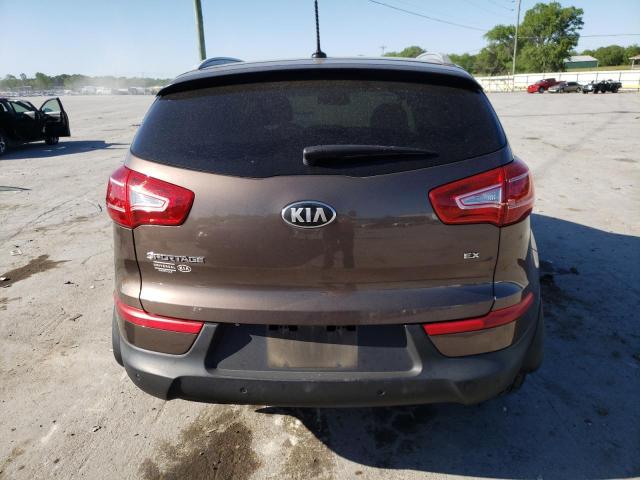 KNDPC3A22D7487643 - 2013 KIA SPORTAGE EX BROWN photo 6