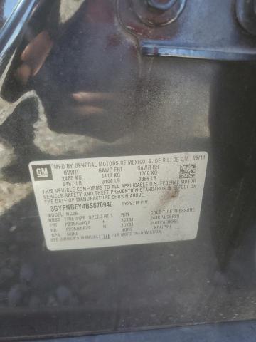 3GYFNBEY4BS670940 - 2011 CADILLAC SRX PERFORMANCE COLLECTION BLACK photo 12