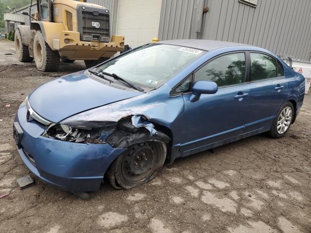 2HGFA16578H536193 - 2008 HONDA CIVIC LX BLUE photo 1