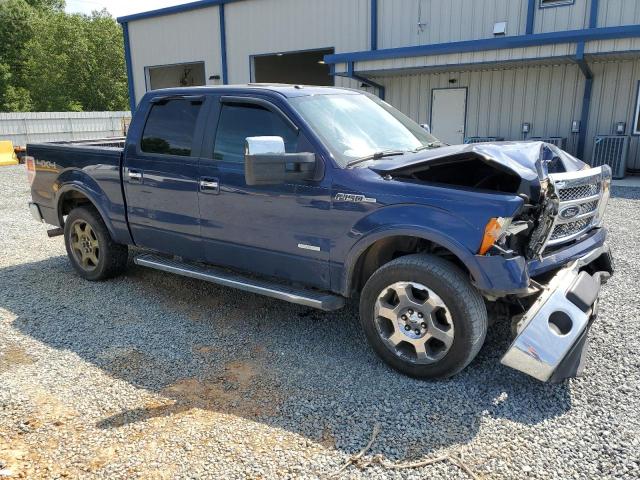 1FTFW1ET6BFB30298 - 2011 FORD F150 SUPERCREW BLUE photo 4