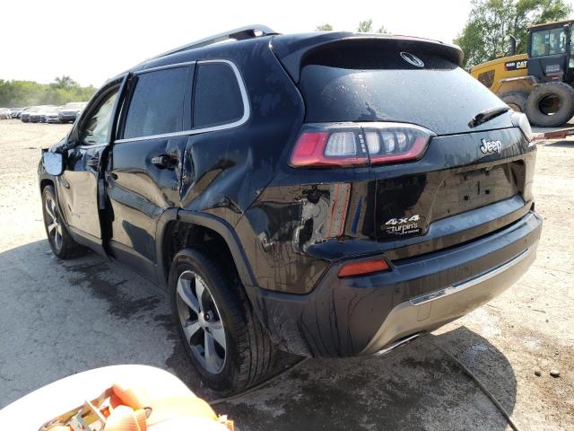 1C4PJMDX3KD345397 - 2019 JEEP CHEROKEE LIMITED BLACK photo 2