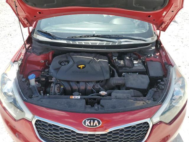 KNAFX4A80F5282098 - 2015 KIA FORTE EX RED photo 11