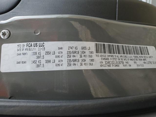 2C4RC1EG1LR126758 - 2020 CHRYSLER PACIFICA TOURING L PLUS GRAY photo 13