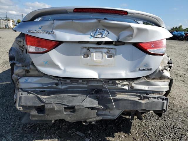 KMHDH4AEXDU624801 - 2013 HYUNDAI ELANTRA GLS SILVER photo 6