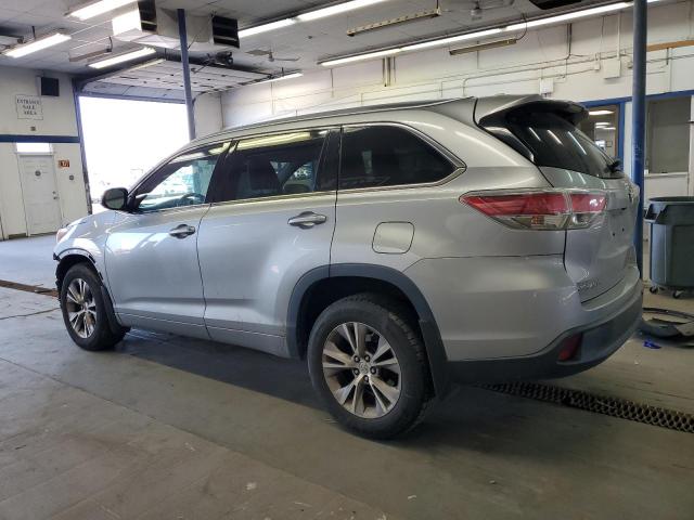5TDJKRFHXFS114609 - 2015 TOYOTA HIGHLANDER XLE 银色 照片 2