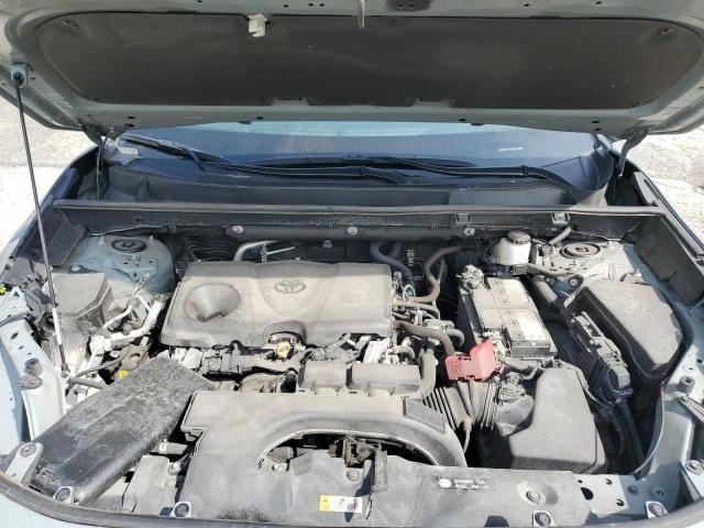 2T3P1RFV4MW206393 - 2021 TOYOTA RAV4 XLE GRAY photo 11