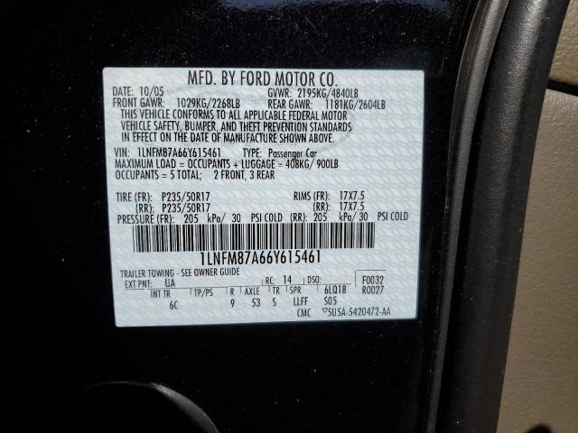 1LNFM87A66Y615461 - 2006 LINCOLN LS 黑色 照片 12