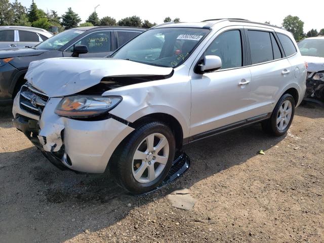 5NMSH73E87H053945 - 2007 HYUNDAI SANTA FE SE SILVER photo 1