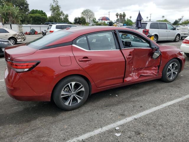 3N1AB8CV5NY321259 - 2022 NISSAN SENTRA SV RED photo 3