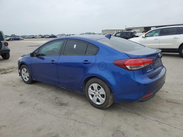 3KPFL4A73JE205759 - 2018 KIA FORTE LX BLUE photo 2